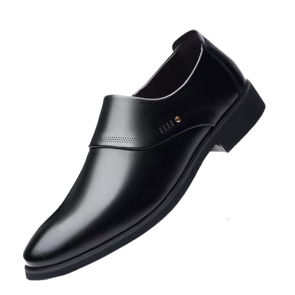 Men's Leather Shoes 2024 Spring New Business Formal High-End Men's Height-Increasing Leather Shoes Casual Versatile Large Size Men's Shoes
