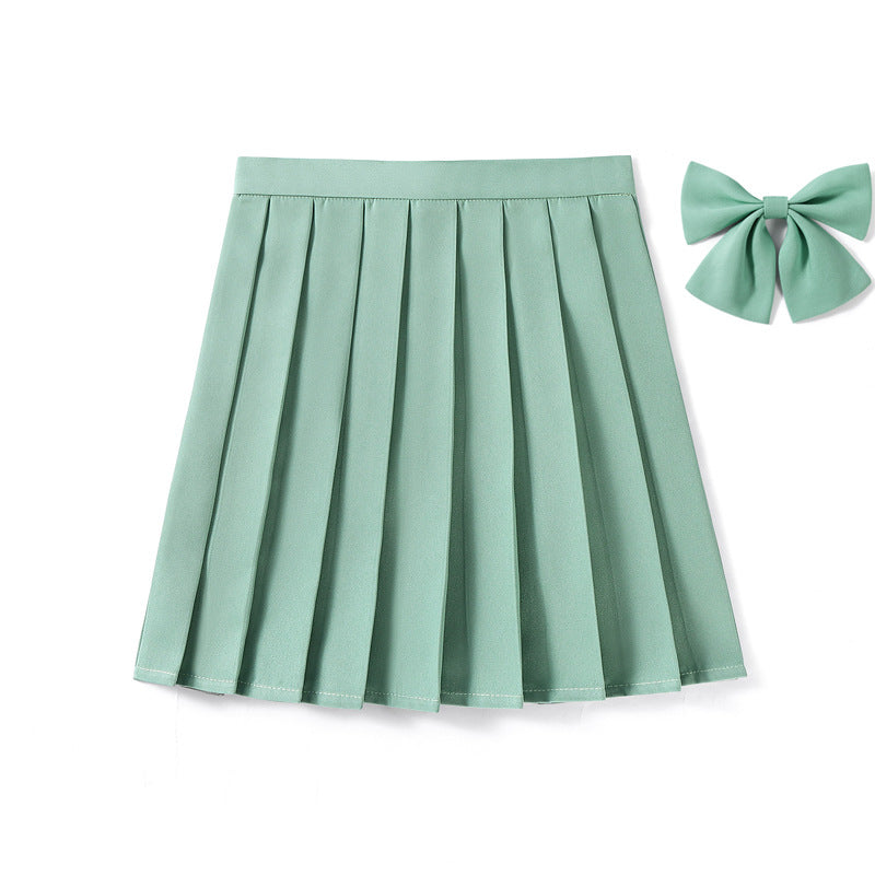 High Waist Pleated Skirt Pleated Skirt Class Uniform Performance Chorus Men and Women Short Skirt