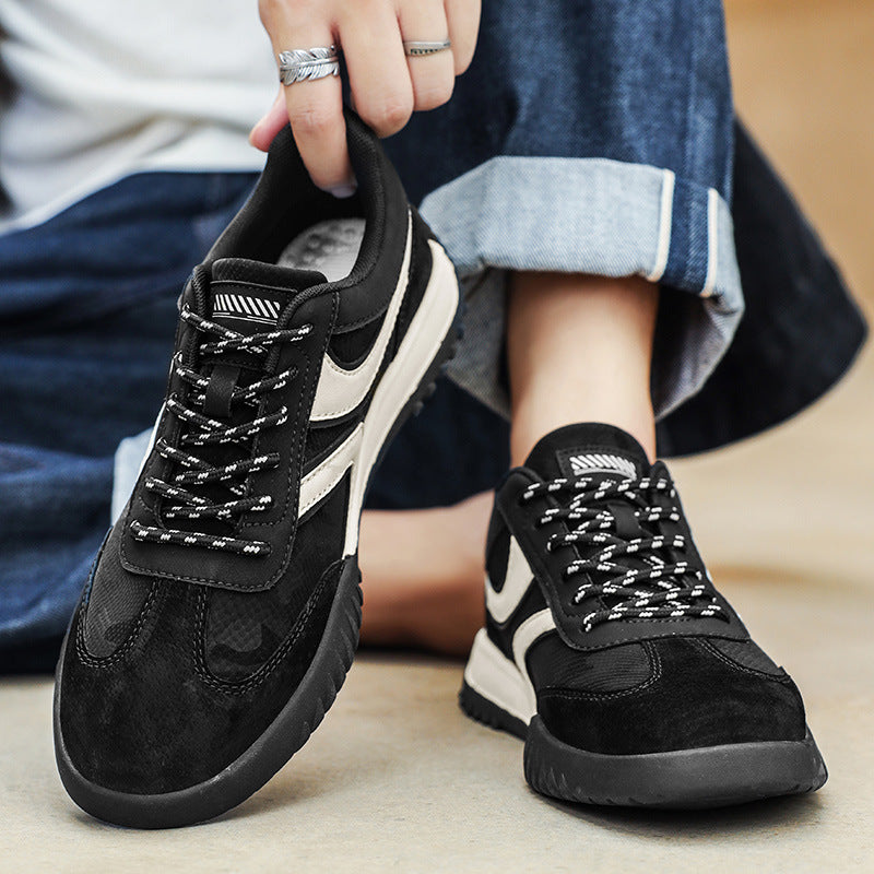 Men's Low-Top Retro Sneakers 2026 Spring New Fashion Sports Training Shoes Men's Soft-Soled Trendy Casual Shoes