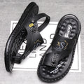 2026 New Men's Sandals for Summer, Trendy Dual-Use Driving Slippers, Men's Gray Beach Sandals