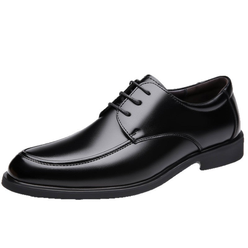 Non-Slip Men's Shoes, New Autumn Style, British Style Black Men's Leather Shoes, Business Formal Pointed-Toe Suit Shoes, Breathable Men's Shoes