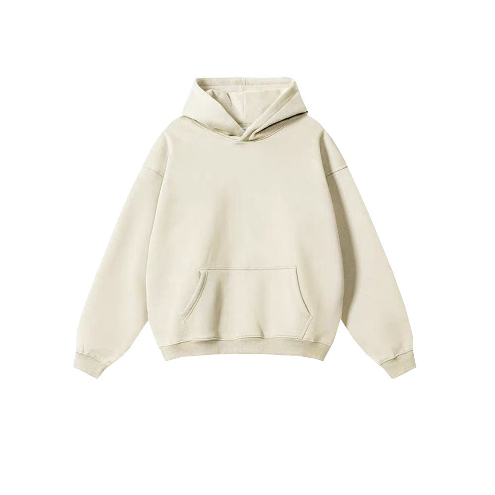 Tide brand men's clothing 2024 autumn and winter youth loose leisure tide brand 450G terry sweater men's hooded men's sweater