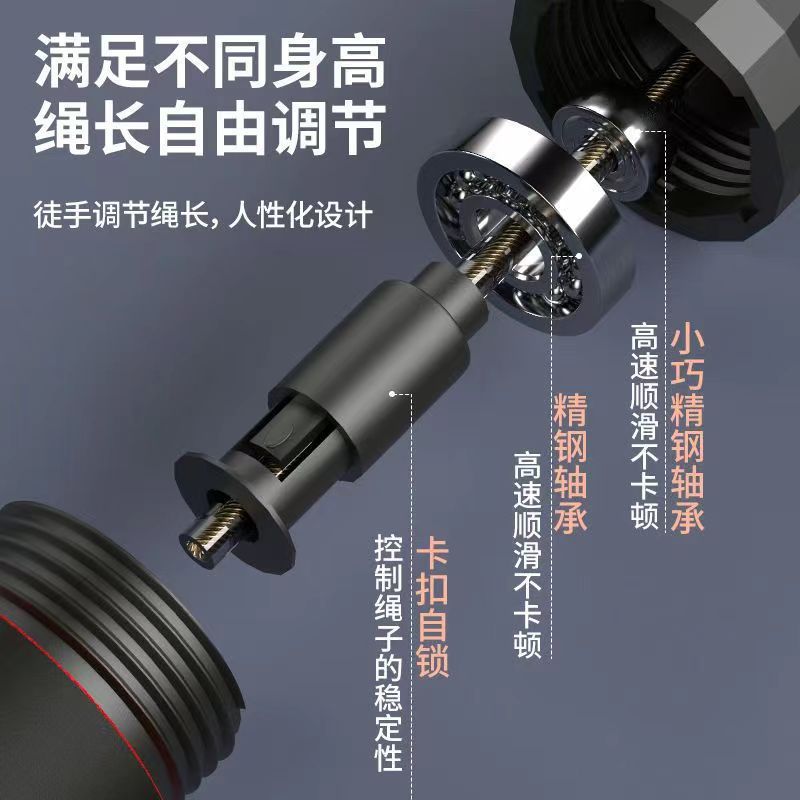 Cross-border weight-bearing steel wire skipping rope fitness exercise student competition bearing skipping rope sporting goods equipment wholesale