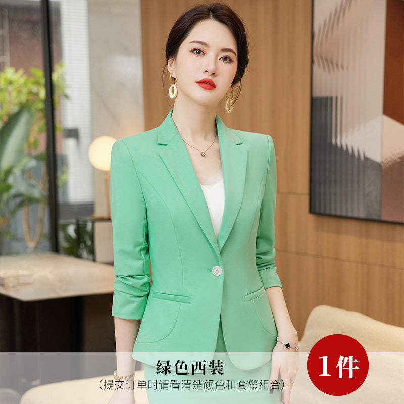 Small suit jacket for women 2023 autumn and winter New Business wear women's skirt fashion suit women's casual suit two-piece suit