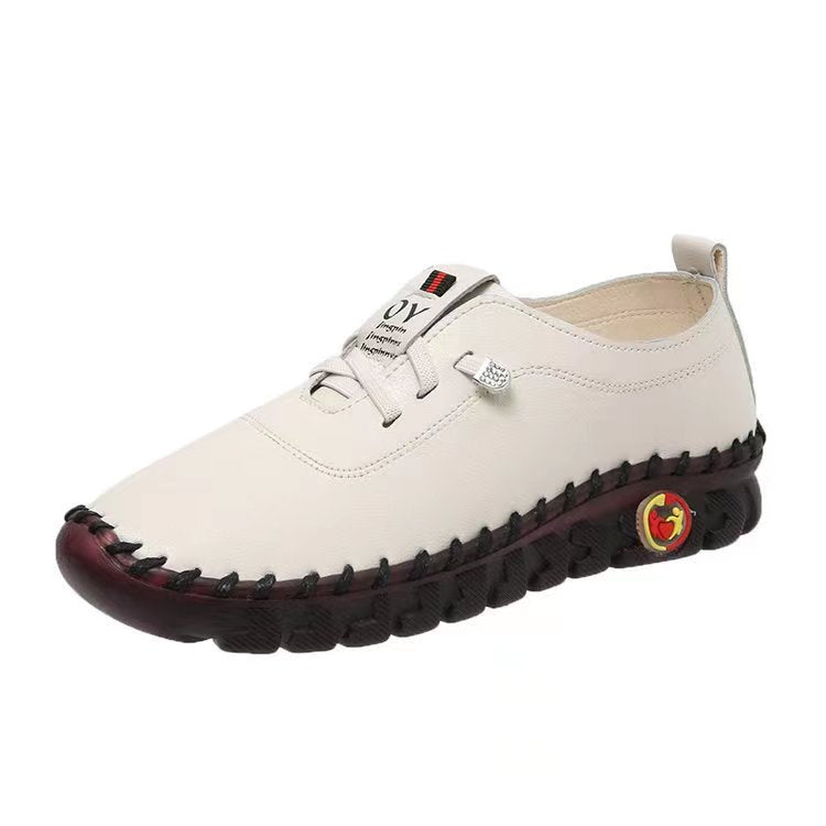 Fashion Single-layer Shoes 2022 Autumn New Soft Bottom Hand-stitched Bag Foreign Trade Large Size Casual Women's Slip-on Lazy Shoes