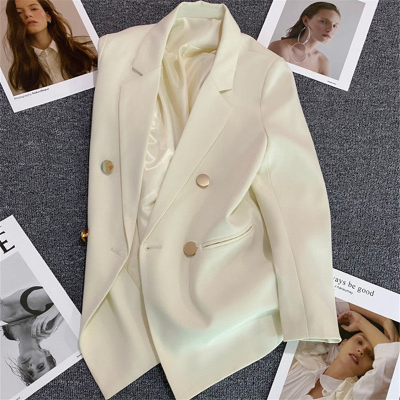 Cross-border Popular Small Suit Commuter plus size Metal Buckle Suit Women Jacket Amazon Women Loose Casual Jacket