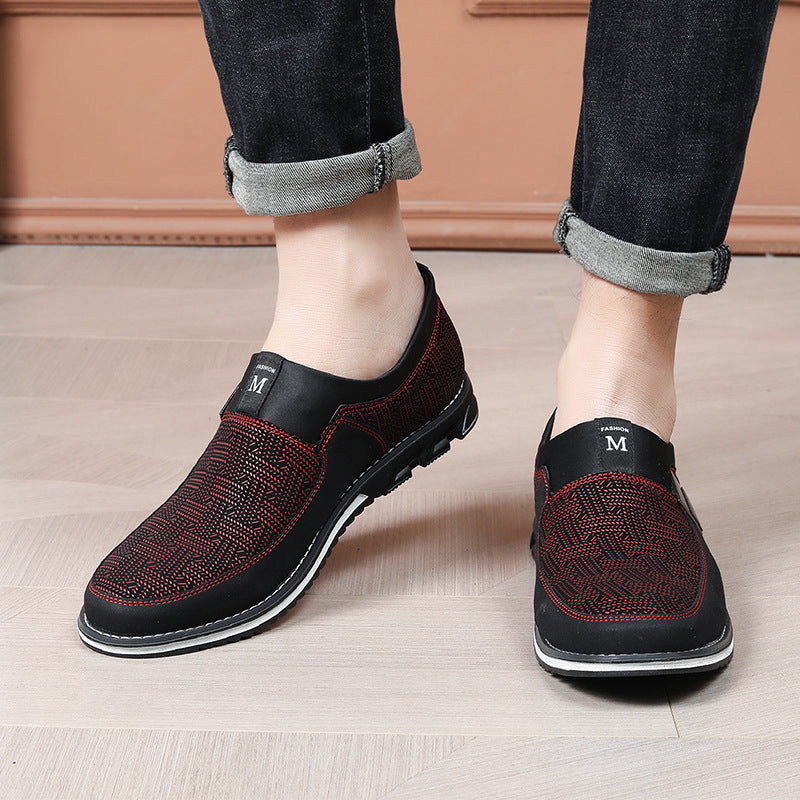 Cross-Border Men's Shoes, Large Size, Versatile Casual Leather Shoes, Slip-On Loafers, Driving Shoes, Wenzhou Shoes, Amazon 50 Gentlemen