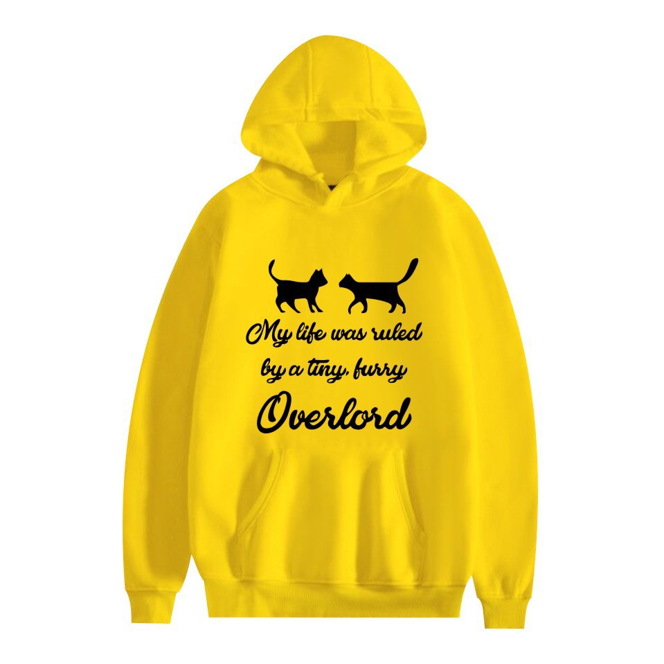 Cross-border overlord peripheral hoodie cartoon cartoon print autumn and winter men's and women's hooded sweater