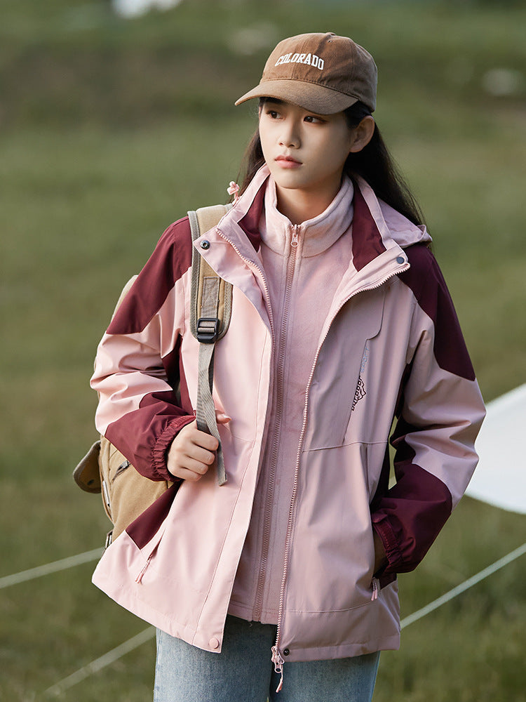 Mountain-Style Autumn and Winter Jackets for Men and Women, Single-Layer Couple Windproof and Waterproof Outdoor Trendy Brand Jackets, Mountaineering Clothing