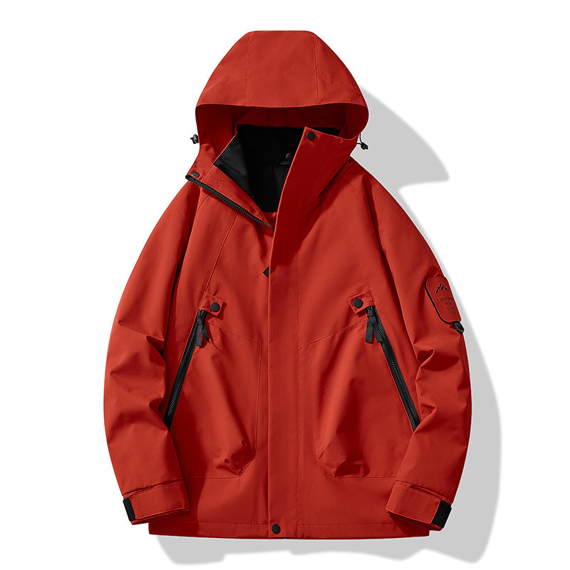 Jacket for Autumn and Winter, 25 Styles of Warm Coats, Windproof and Waterproof Outdoor Jackets, Detachable Two-Piece Set, Couple's Hiking Clothing