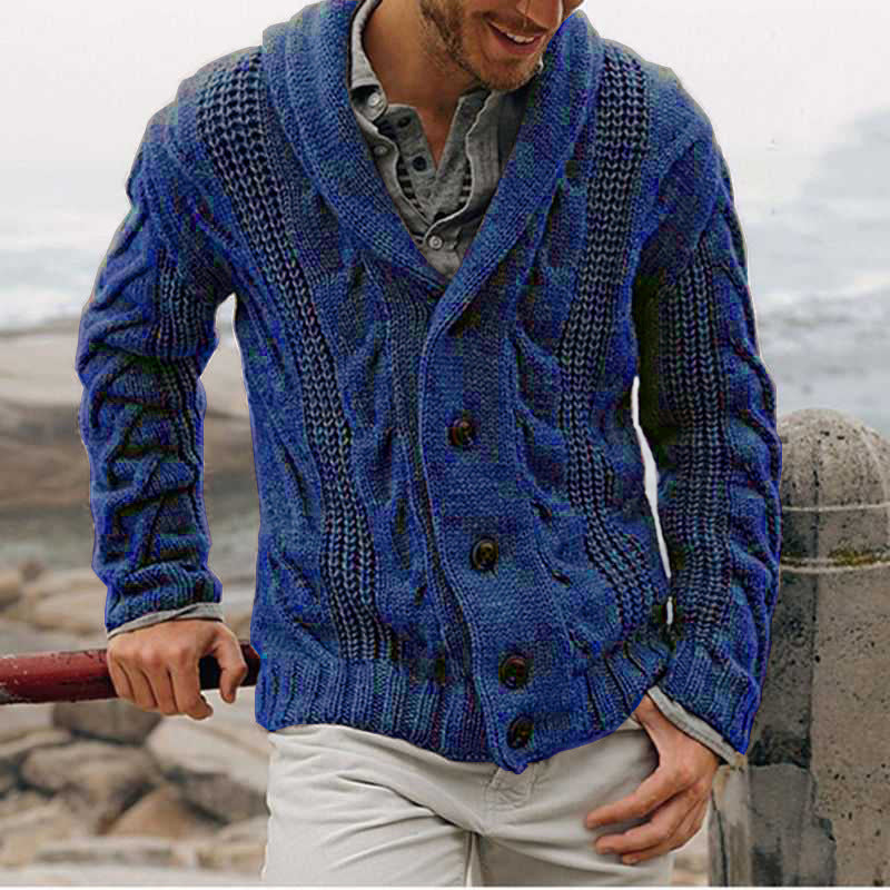 Foreign trade men's sweater men's coat 2024 autumn and winter new fashion men's knitted cardigan men's jacket men