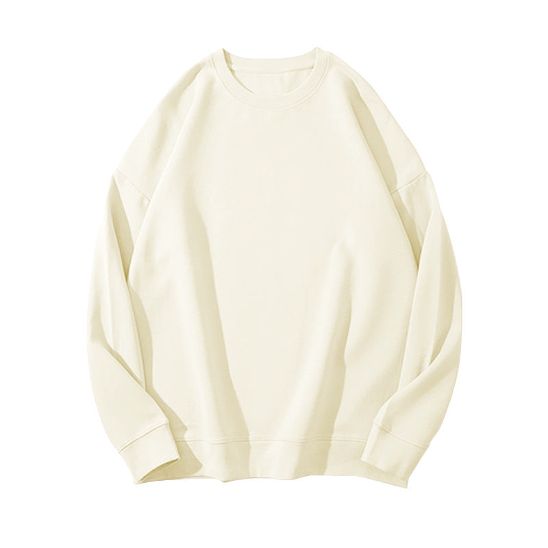 Solid Color Velvet Sweatshirt for Women in Autumn and Winter Korean Style Loose Casual Top T-Shirt Female Student Couple Outwear Bottoming Shirt