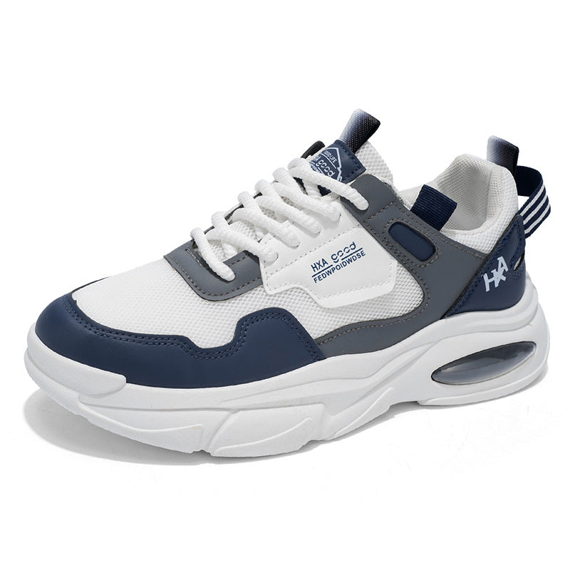 2025 Autumn New Men's Sneakers Thick-Soled Casual Running Shoes for Teenagers and Students Trendy Shoes Men's Wholesale