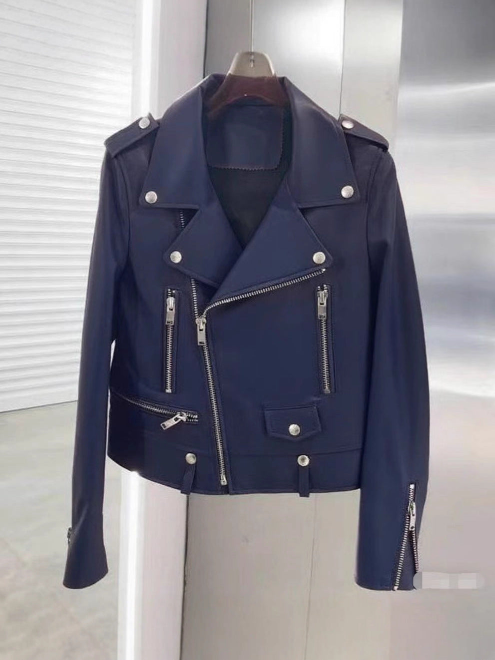 Foreign Trade Men's Clothing Wholesale Men's Motorcycle Leather Jacket 2025 Spring, Autumn and Winter New Leather Jacket Korean Style Slim Men's Leather Jacket