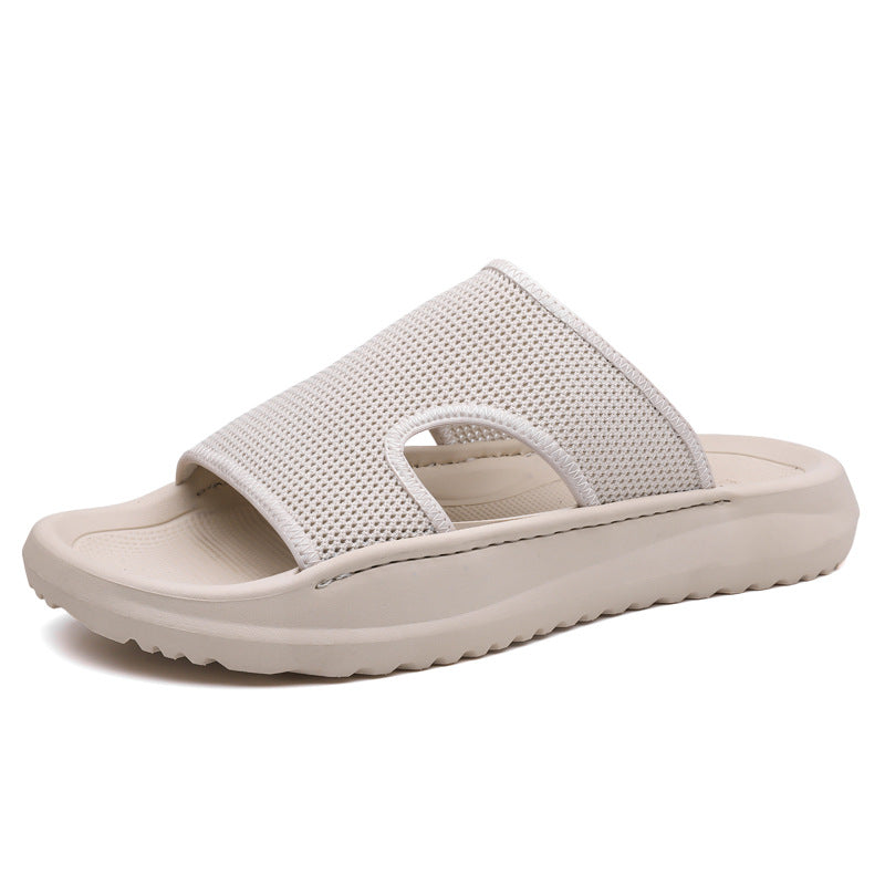 Sandals Men's New Summer Mesh Breathable Non-Slip Sandals Ultra-Light Thick Sole Heightening Sports and Leisure Beach Shoes