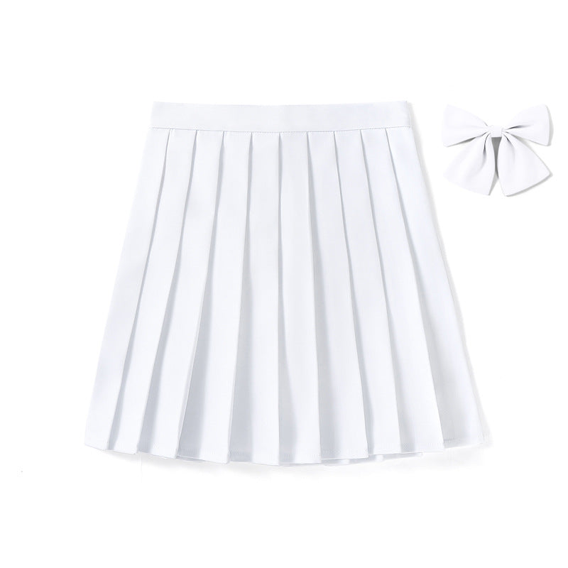 High Waist Pleated Skirt Pleated Skirt Class Uniform Performance Chorus Men and Women Short Skirt