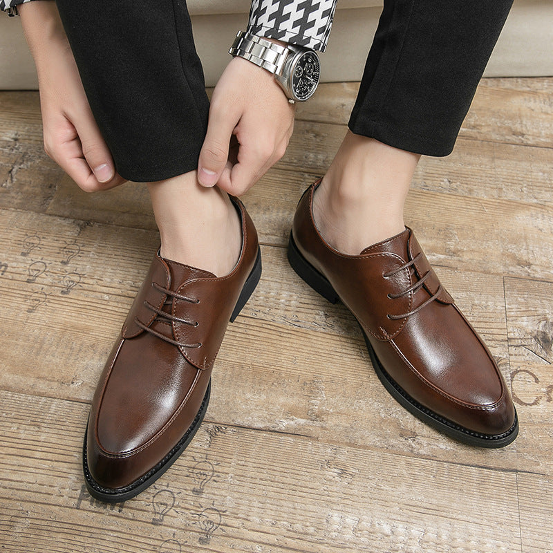 Men's Leather Shoes, Soft-Soled Men's Leather Shoes, Business Formal Leather Shoes, Men's Dad Shoes, Business Work Casual Shoes, Men's Shoes