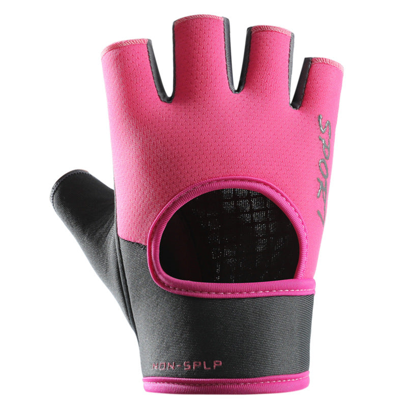 Fitness sports gloves summer women's lightweight breathable outdoor riding equipment training wear-resistant anti-cocoon A15-KJS