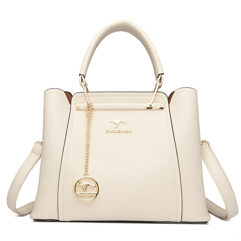 Autumn 2024 New Women's Bag Large Capacity Middle-aged Mother's Handbag Simple All-match Large Capacity Women's Shoulder Bag