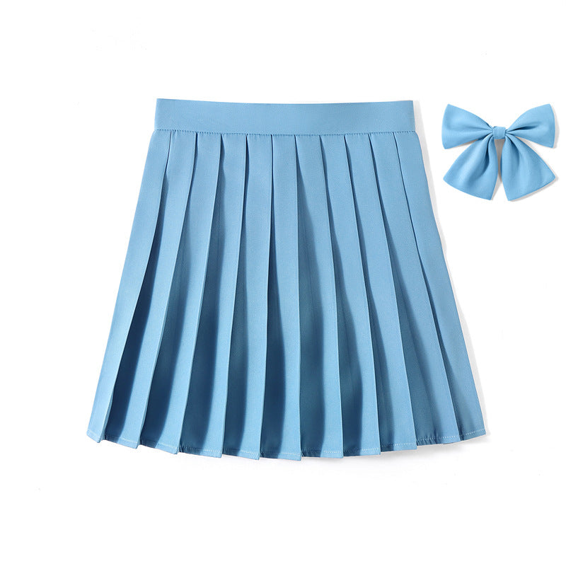 High Waist Pleated Skirt Pleated Skirt Class Uniform Performance Chorus Men and Women Short Skirt