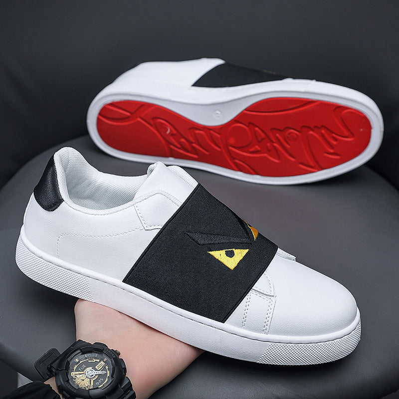 Men's Red Bottom Small Monster Breathable Sneakers Four Seasons Casual Shoes Fashion Trendy sneaker Lazy Men's Shoes