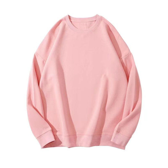 190g sweater women's autumn and winter round neck pullover women's sweater thickened thin velvet solid color plus size loose class clothes sweater women