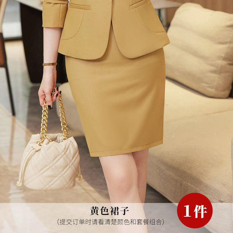 Small suit jacket for women 2023 autumn and winter New Business wear women's skirt fashion suit women's casual suit two-piece suit