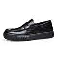 Men's Leather Shoes 2024 New Style Slip-On Formal Business Men's Shoes Soft Sole Round Toe Fashion Trend British Loafers