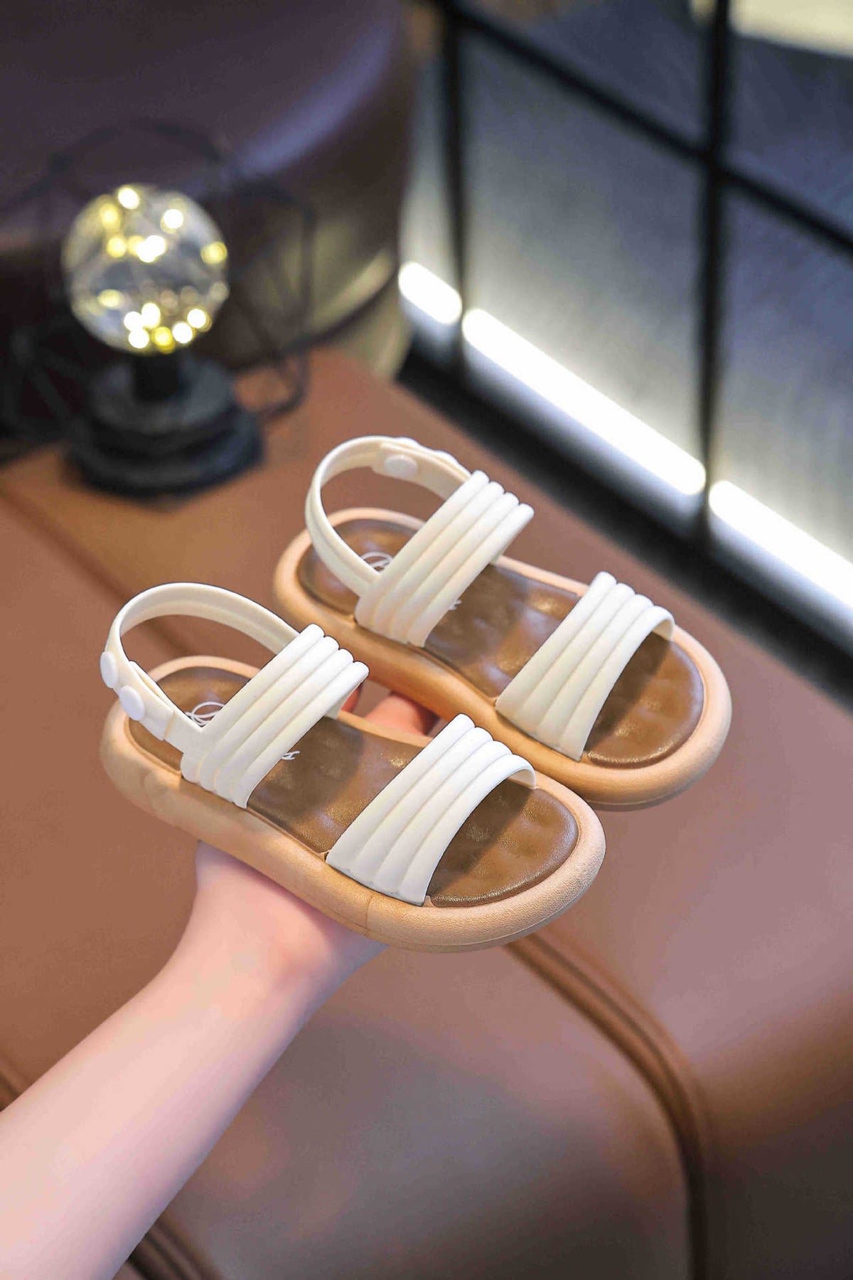 Children's Girls' Sandals Open Toe Elegant Summer New Fashion Korean Princess Student Cute All-match Western Style Sandals