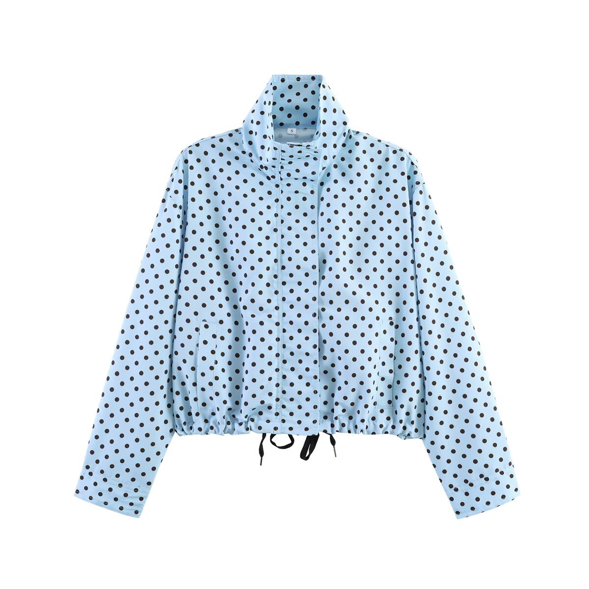Taop&Za Women's Clothing 2026 Summer New Casual Style Cool and Chic 8-Color Stand-Up Collar Polka Dot Short Jacket
