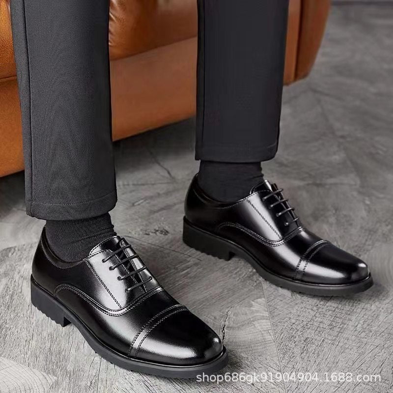 New Business Fashion Men's Shoes Formal Casual Comfortable Leather Shoes Casual Fashion Trendy Men's Single Shoes Comfortable New Style