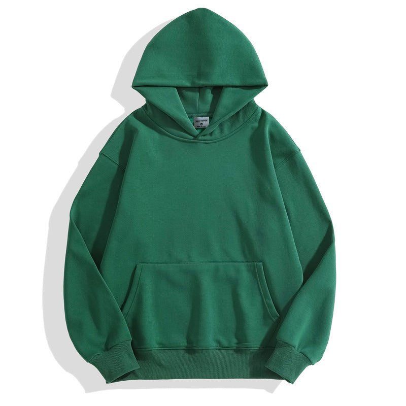 500g Imitation Cashmere Off-Shoulder Sweatshirt Custom Work Clothes Cultural Shirt Round Neck Hoodie Jacket with Logo Printed