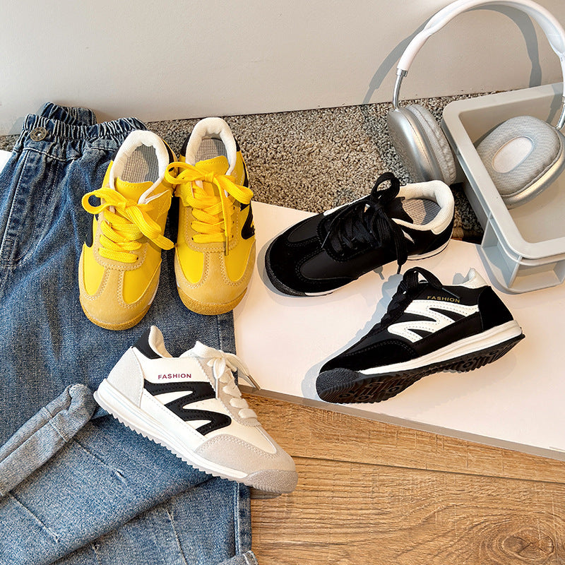 Children's Sports Shoes 2026 Spring New Korean Style Casual Running Shoes for Boys and Girls, Single Shoes, Kids' Shoes, Wholesale