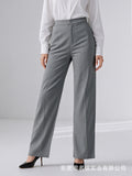 Summer New Style Men's and Women's Trousers, No-Iron Slim Professional Business Trousers, Cool Four-Way Elastic Straight-Leg Loose Trousers