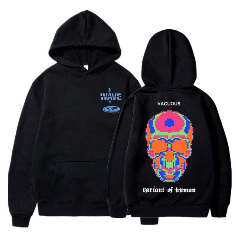 [Cross-border European Code] Skeleton Thermal Imaging Graphic Print Hoodie
