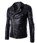Leather Jacket Men's 2024 New Top Autumn Fashion Spring Korean PU Biker Wear Slim-Fit Winter Leather Jacket