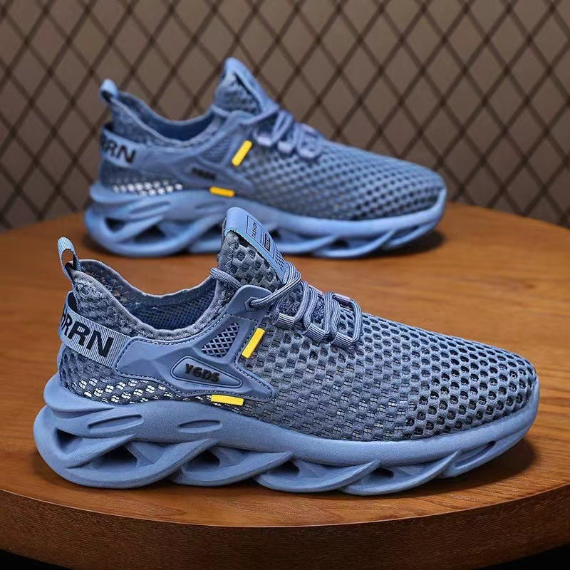 Autumn New Cross-Border Mesh Men's Sneakers, Lightweight Breathable Low-Top Casual Shoes, Water Shoes
