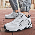 Breathable Mesh Sneakers Trendy Men's Shoes Size 47-48 Dad Shoes White Versatile Men's Sneakers
