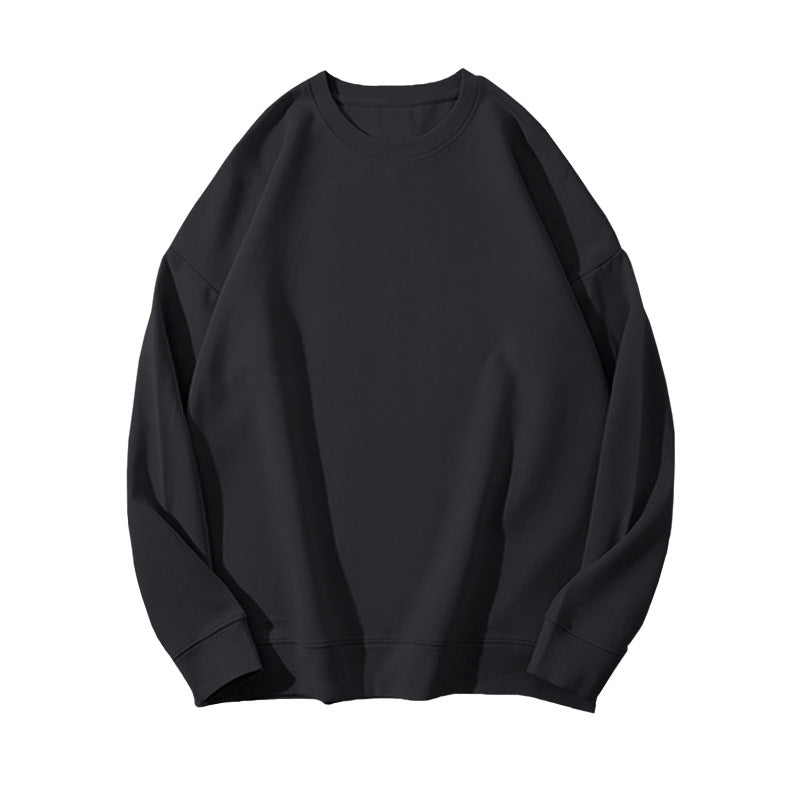 Solid Color Velvet Sweatshirt for Women in Autumn and Winter Korean Style Loose Casual Top T-Shirt Female Student Couple Outwear Bottoming Shirt