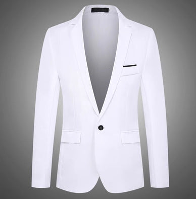 Foreign Trade Men's Suit One-Piece Top Casual Business Dress Professional Wear Men's Slim-Fit Small Suit Single Western Jacket Men's