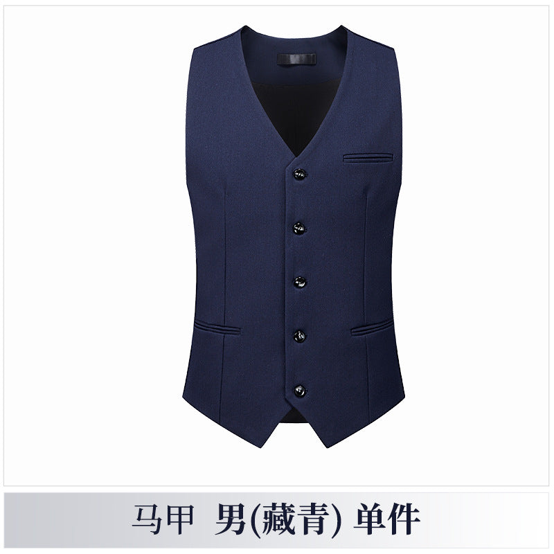 Men's Formal Three-Piece Business Suit, Groom and Best Man Suit, Wedding Dress, Autumn and Winter New Suit, Formal Suit