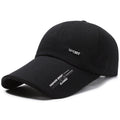 Spring and Autum New Men's Hats, Versatile Baseball Caps, Iron Labels, Casual Sun Hats, Extended Brim Peaked Caps