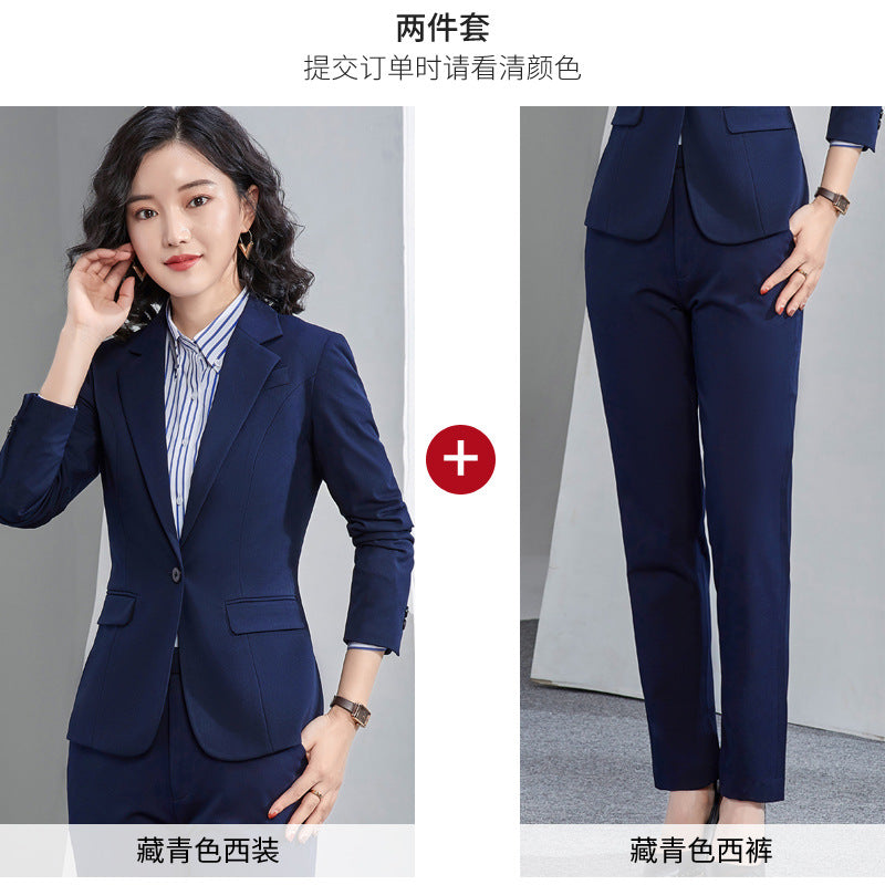 New Business Suit Men's Work Clothes Women's Black High-End Suit Suit Lawyer Teacher Work Professional Formal Wear