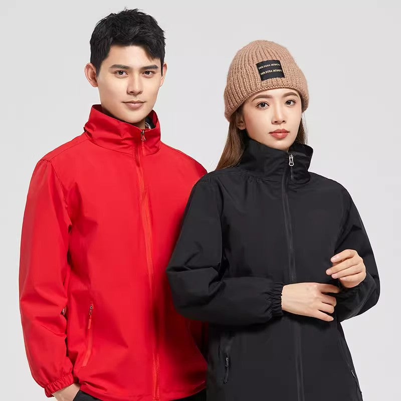Workwear Jackets with Custom Logo Printing, Corporate Jackets, Trench Coats, Embroidered Fleece-Lined Jackets, Custom-Made Work Clothes, Winter Clothing