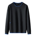 Sweater men's spring and autumn men's De velvet sweater Korean casual sports round neck sweater men's bottoming shirt men's top