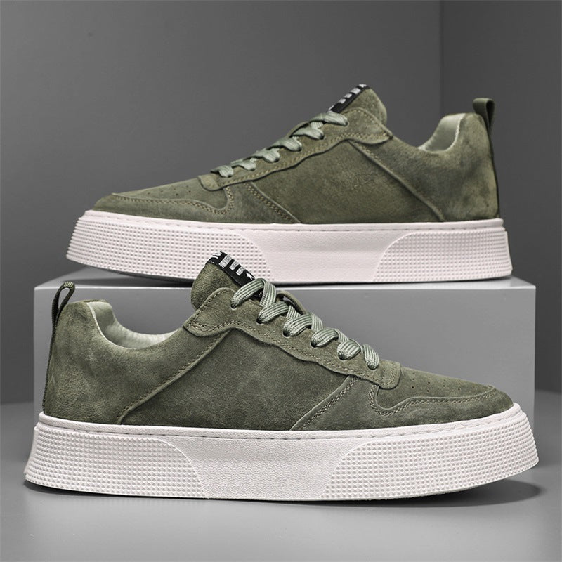 Men's Shoes Spring and Autumn New All-match Comfortable Thick Sole Lightweight Heightened Sneakers Casual Shoes