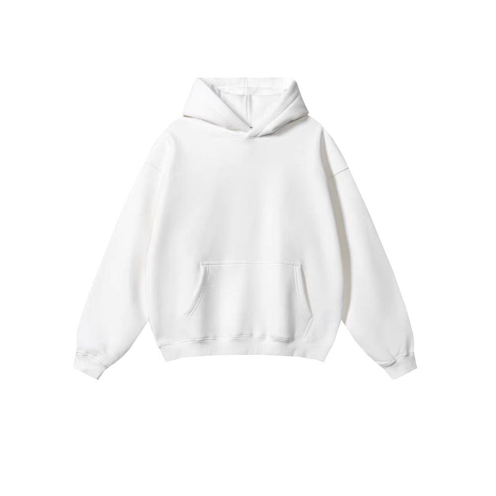 Tide brand men's clothing 2024 autumn and winter youth loose leisure tide brand 450G terry sweater men's hooded men's sweater