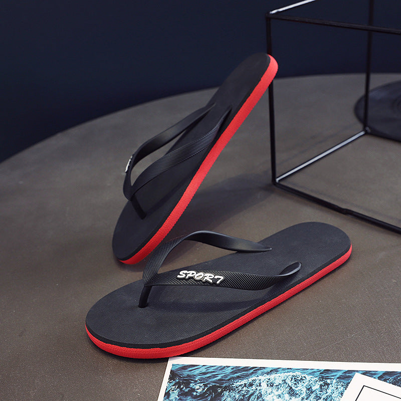 Women's Flip Flops Summer New Men's Beach Sandals Handmade Lovers Shoes Simple Solid Color Sandals
