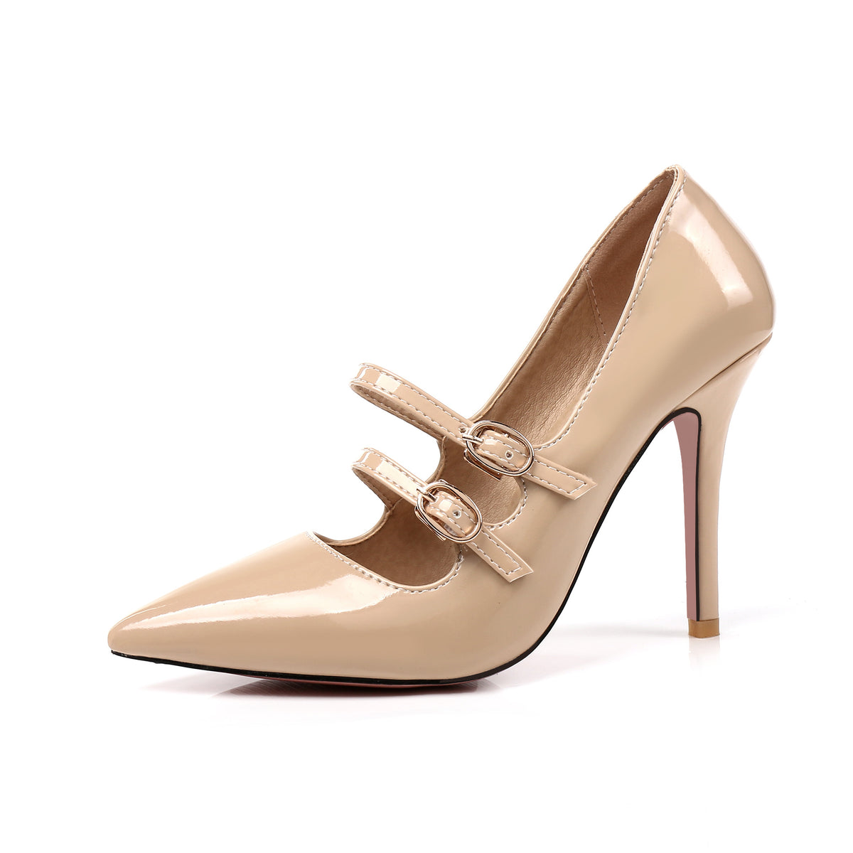 Fashion high heel shoes 2024 winter new oversized 30-47 size high heels shoes women's cross-border factory direct sales
