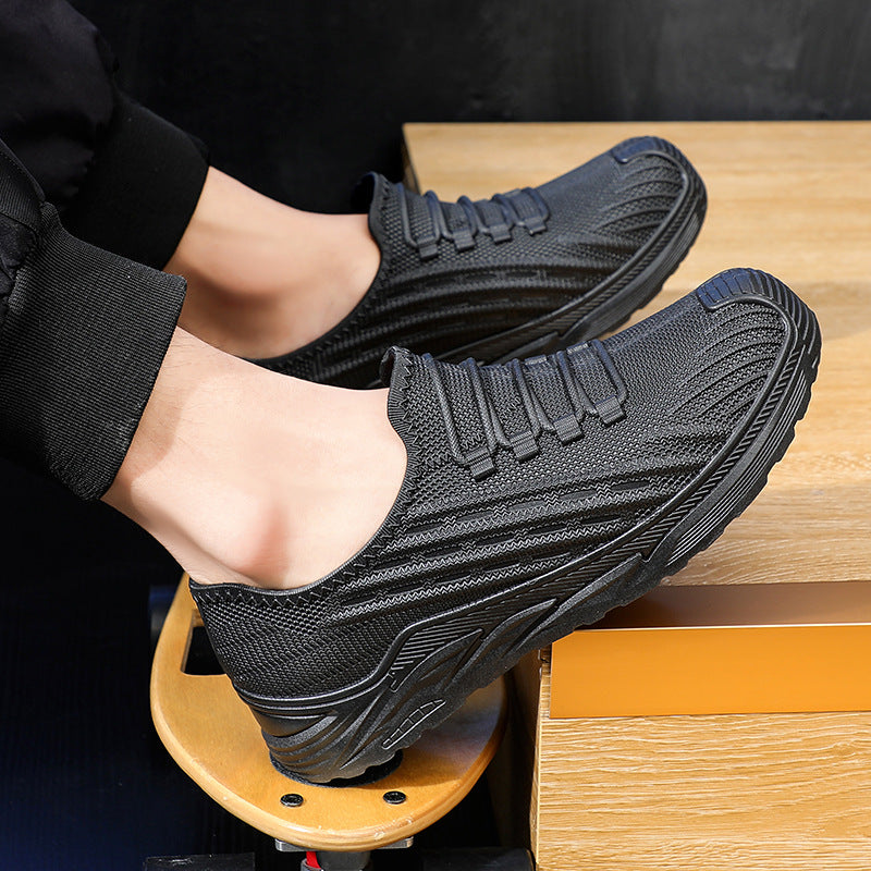 Men's Fashion Low-rise Rain Boots Thickened Sports Non-slip Rain Boots Thick Bottom Heightened Fishing Waterproof Hiking Shoes for Men